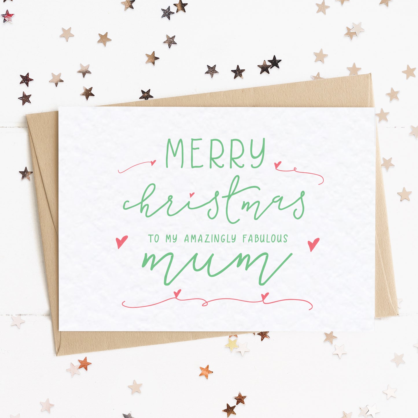 "Merry Christmas To My Amazingly Fabulous Mum" Fun Festive Parent Card