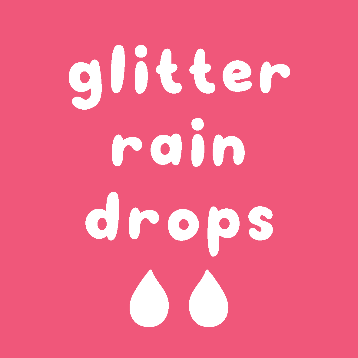 Laser Cut Glitter Acrylic Raindrop Earring Studs