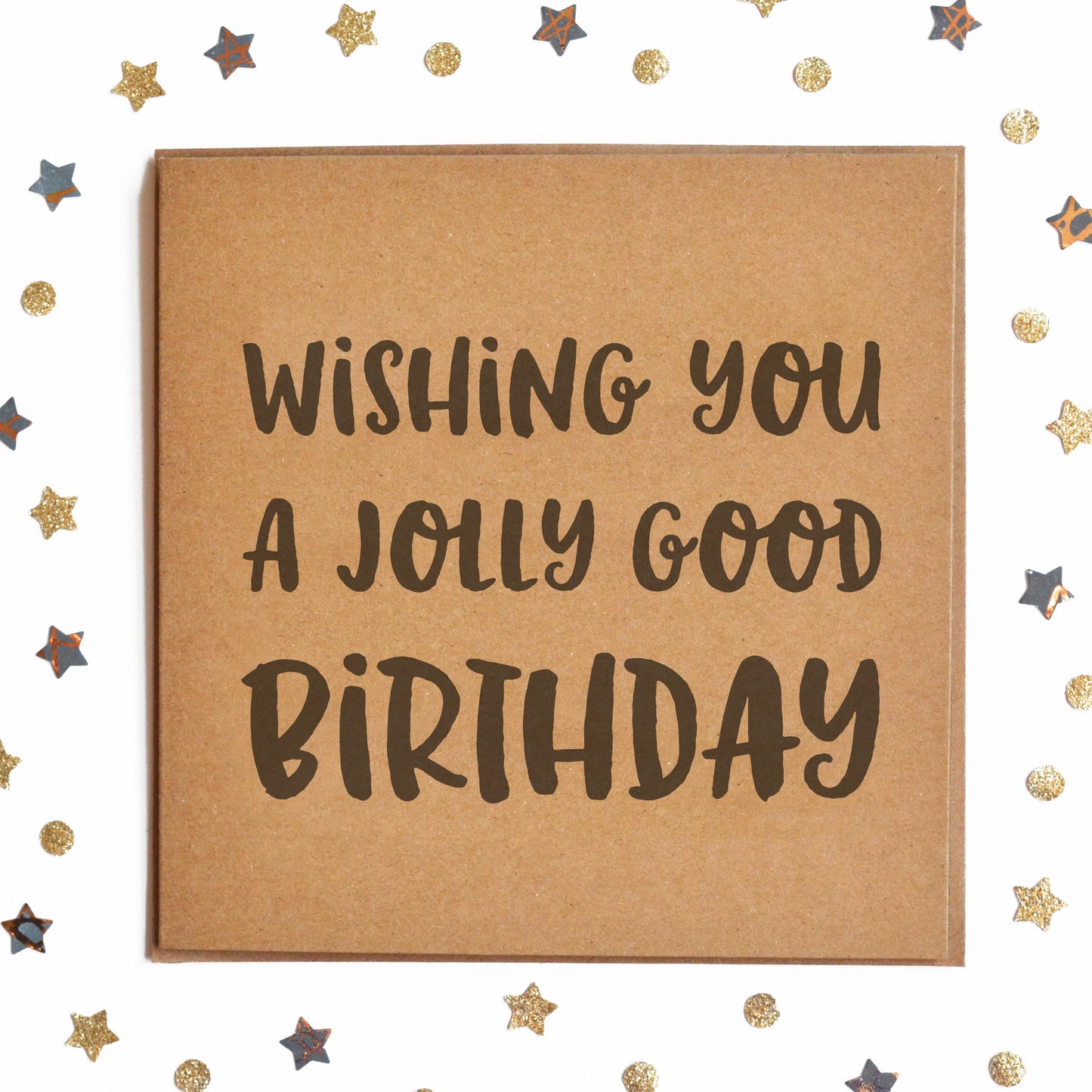 Funny Retro Birthday Day Card with the message "Wishing You A Jolly Good Birthday".