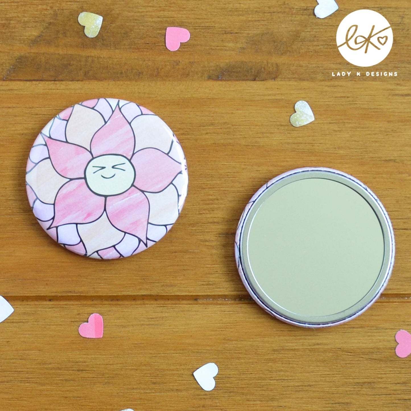 Cute Happy Flower Pocket Mirror (Dorothy)
