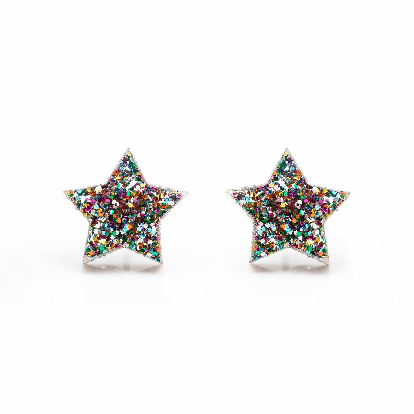 Cosmic Glitter Celestial Stars Earring Studs