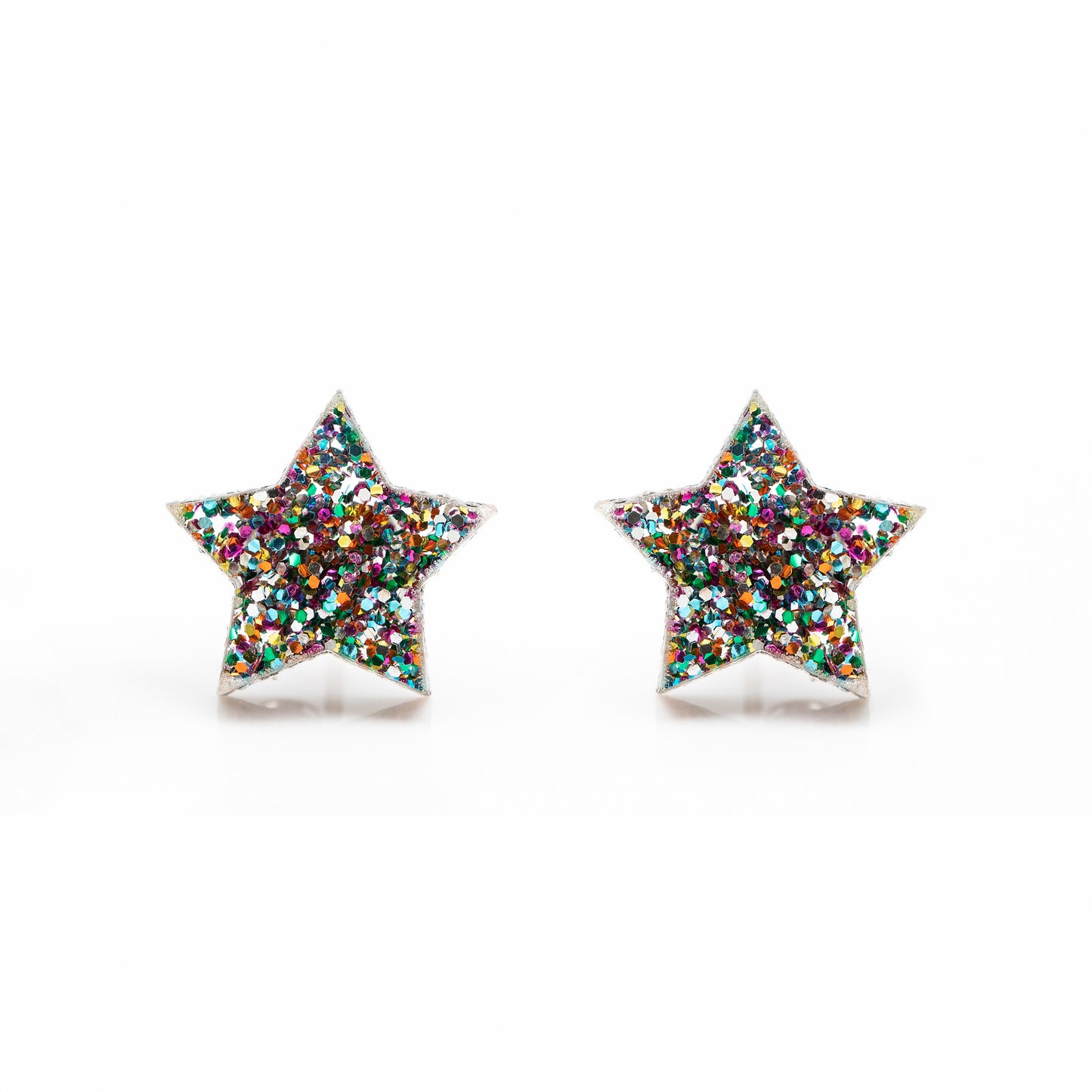 Cosmic Glitter Celestial Stars Earring Studs