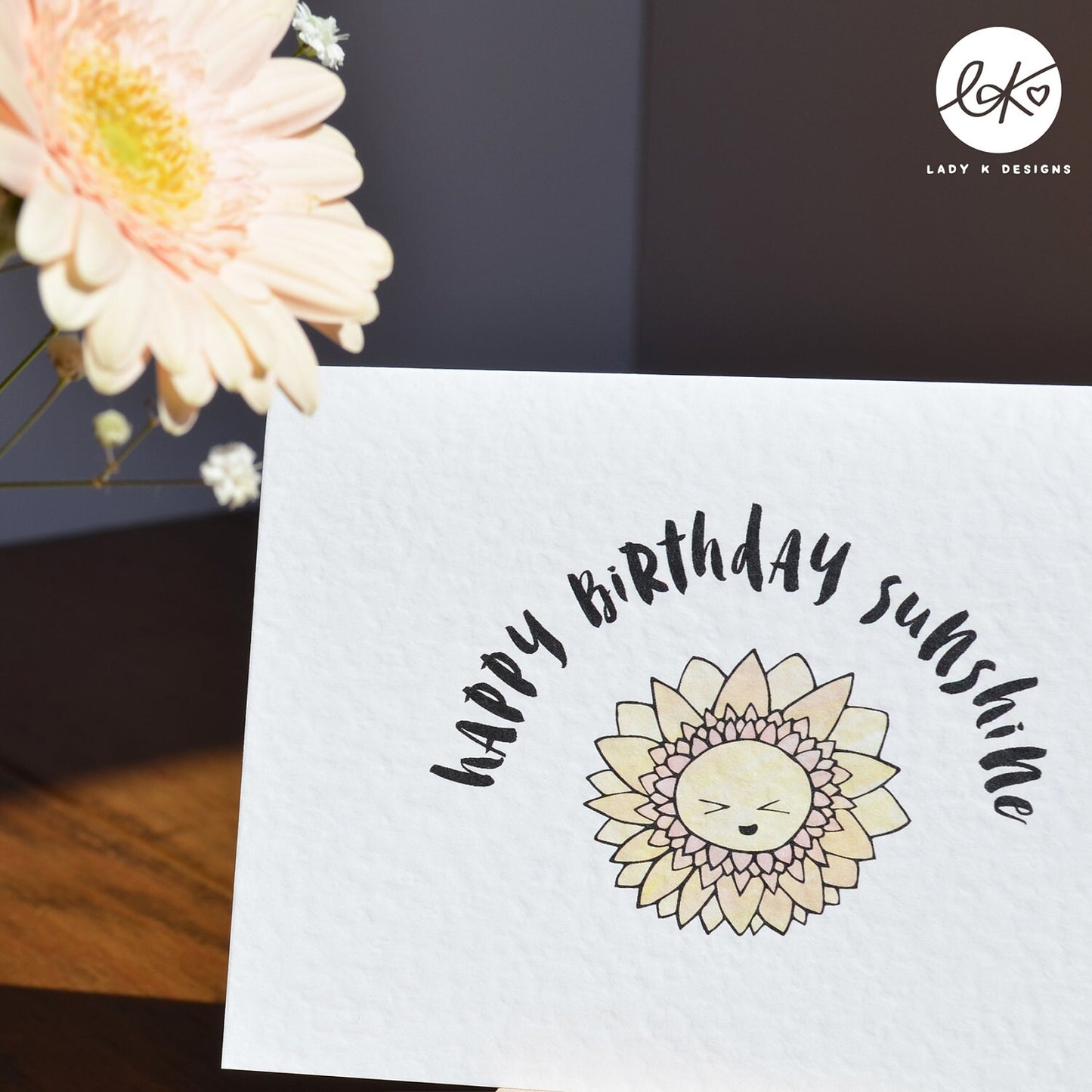 "Happy Birthday Sunshine" Cute Celebration Card
