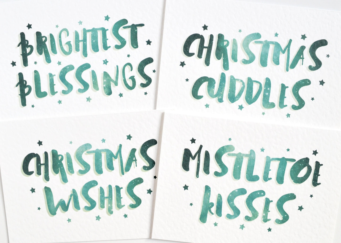 "Mistletoe Kisses" Celestial Card